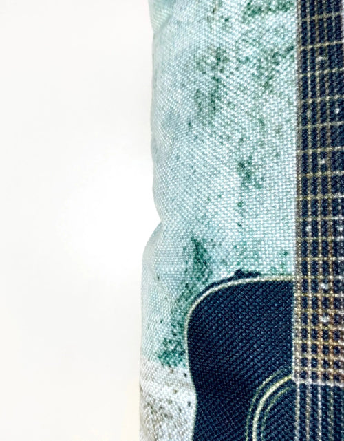 Load image into Gallery viewer, Guitar | Where Words Fail Music Speaks | Pillow Cover | Home Decor | Throw Pillow | Gift | Music decor | Music Gifts by UniikPillows

