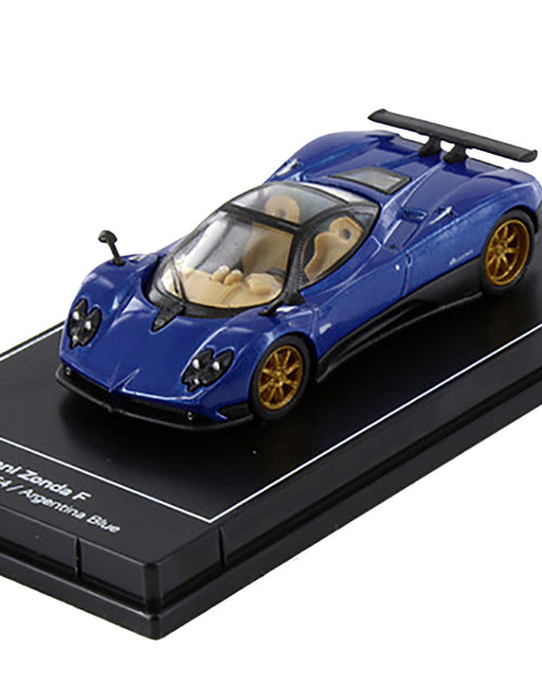 Load image into Gallery viewer, Pagani Zonda F Argentina Blue Metallic "Hypercar League Collection" 1/64 Diecast Model Car by PosterCars
