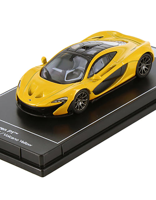 Load image into Gallery viewer, McLaren P1 Volcano Yellow Metallic with Black Top "Hypercar League Collection" 1/64 Diecast Model Car by PosterCars
