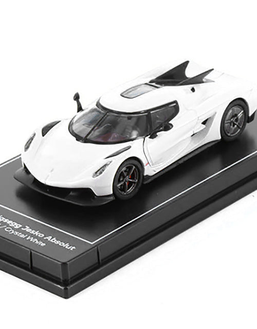 Load image into Gallery viewer, Koenigsegg Jesko Absolut Crystal White Metallic "Hypercar League Collection" 1/64 Diecast Model Car by PosterCars
