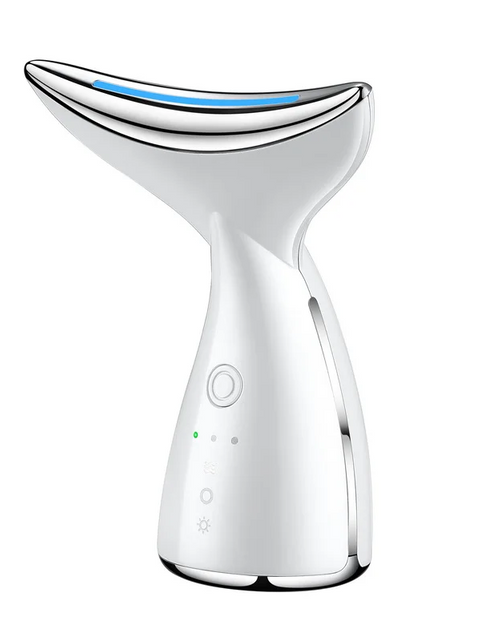 Load image into Gallery viewer, SkinAura Portable LED Photon Rejuvenation Device - 3-Color Anti-Aging Face and Neck Beauty Tool
