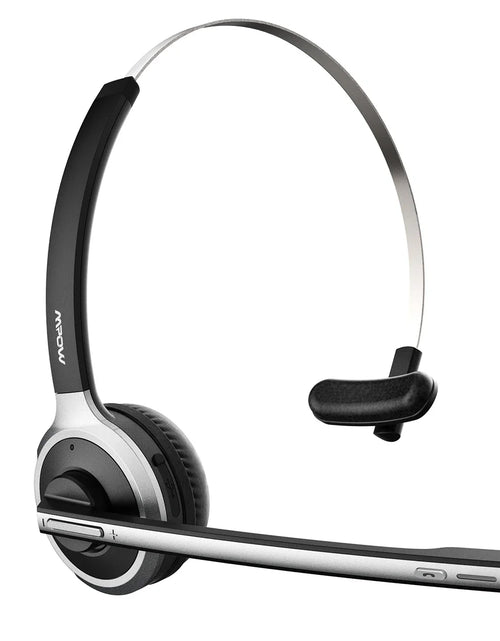 Load image into Gallery viewer, 1/2 pack Mpow M5 Bluetooth V5.0 Headset Wireless Truck Driver Headphones Hands-free Call Headset with Mic for Call Center Office
