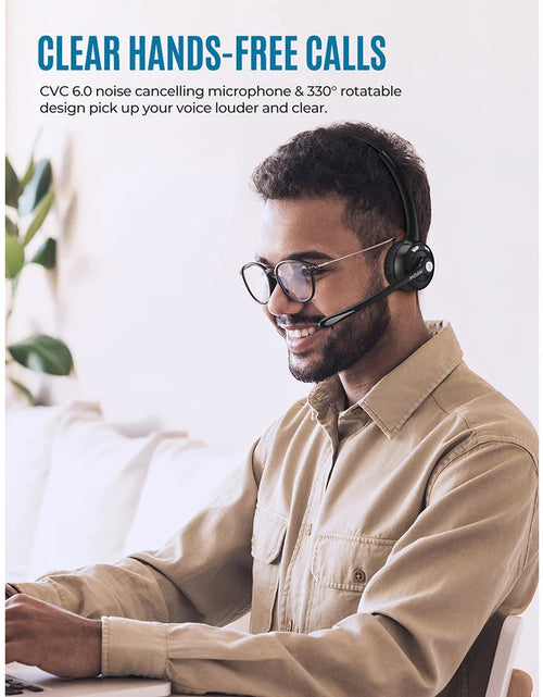 Load image into Gallery viewer, 1/2 pack Mpow Pro Office Wireless Bluetooth V5.0 headphone With Microphone 13H Talking Time For Driver Call Center Skype Office
