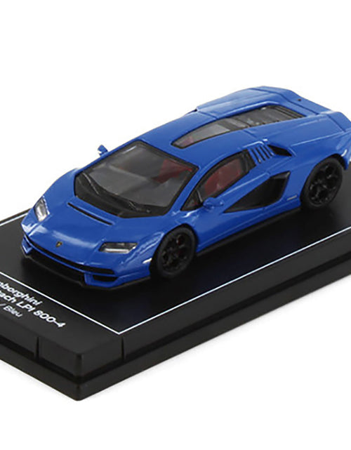 Load image into Gallery viewer, Lamborghini Countach LPI 800-4 Blue "Hypercar League Collection" 1/64 Diecast Model Car by PosterCars
