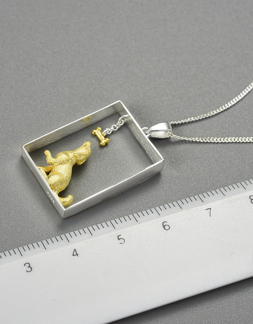 Load image into Gallery viewer, Cute Dachshund Sterling Silver Necklace by Dach Everywhere

