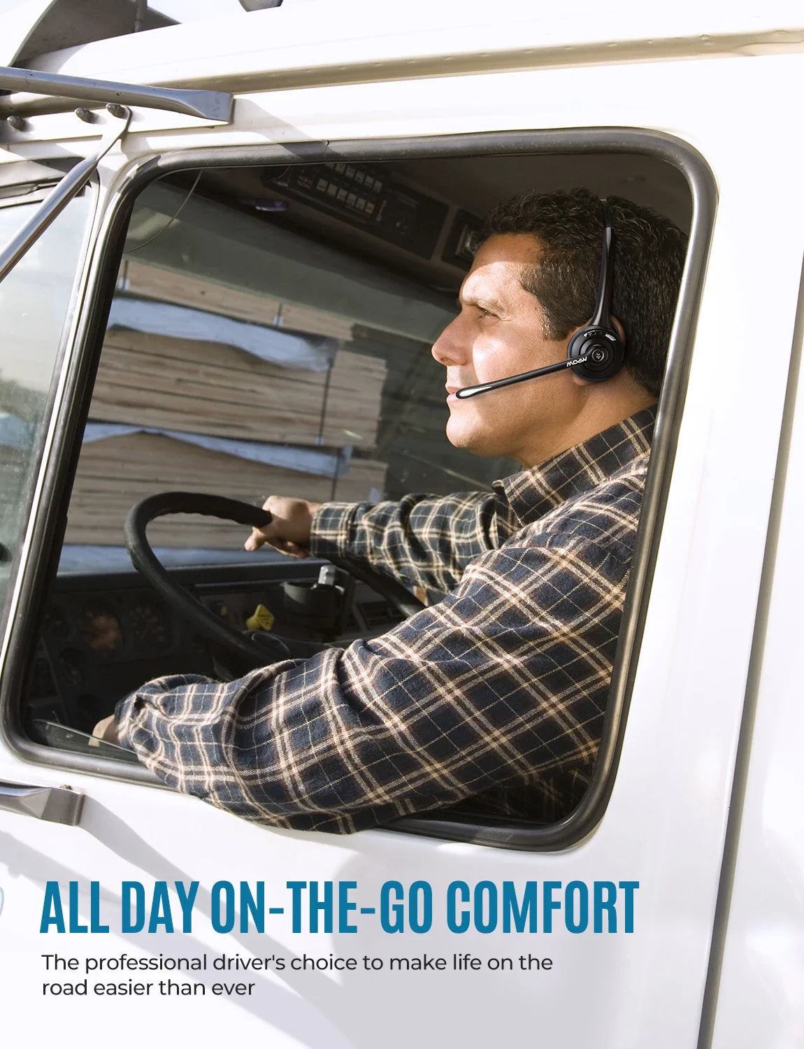 1/2 pack Mpow Pro Office Wireless Bluetooth V5.0 headphone With Microphone 13H Talking Time For Driver Call Center Skype Office