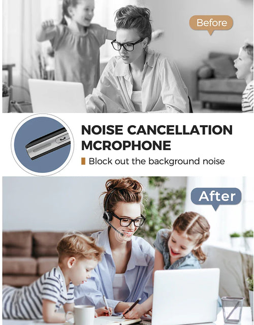 Load image into Gallery viewer, 1/2PCS Mpow M5 Wireless Headphones Bluetooth Headset with Mic Noise Canceling Computer Headphone for PC Laptop Truck Driver Call
