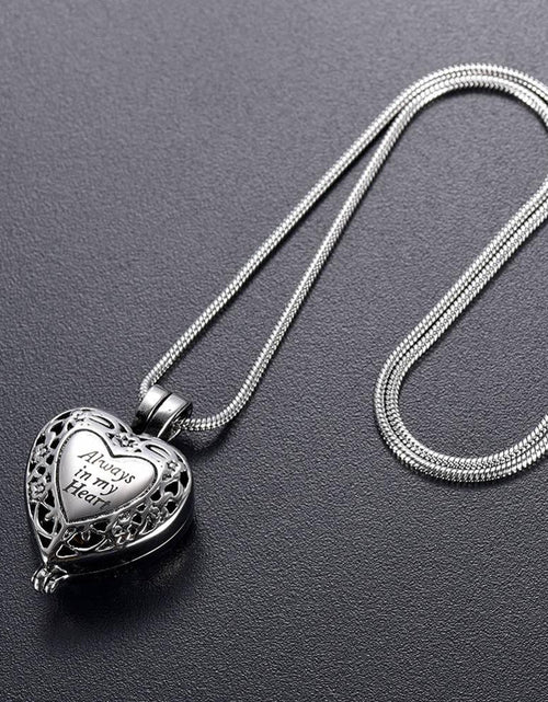 Load image into Gallery viewer, "With Me Always" Cremation Keepsake Necklace #ns23 _mkpt by Js House
