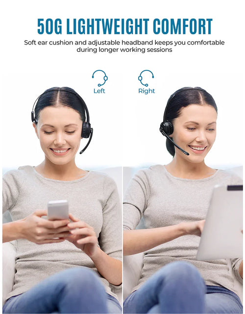 Load image into Gallery viewer, 1/2 pack Mpow Pro Office Wireless Bluetooth V5.0 headphone With Microphone 13H Talking Time For Driver Call Center Skype Office
