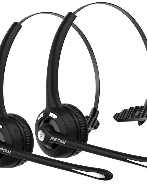 Load image into Gallery viewer, 1/2 pack Mpow Pro Office Wireless Bluetooth V5.0 headphone With Microphone 13H Talking Time For Driver Call Center Skype Office
