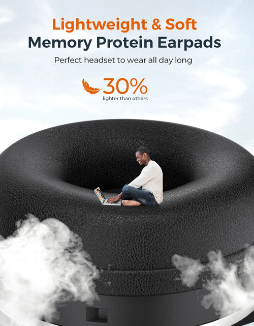 Load image into Gallery viewer, Mpow M5 Pro Bluetooth 5.0 Headphones with Mic Charging Base Wireless Headset for PC Laptop Call Center Office 18H Talking Time
