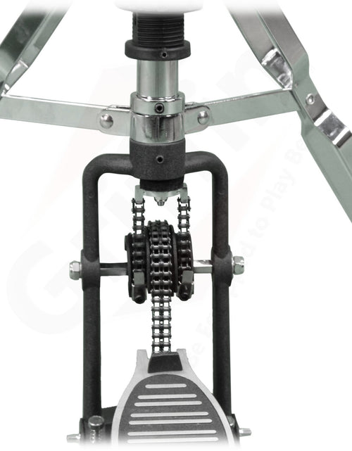 Load image into Gallery viewer, 2 Leg Hi-Hat Stand by GRIFFIN - Premium Heavy Duty Hihat Cymbal Foot Pedal with Drum Key - Folding Two Leg Style Converts to a No Leg High Hat Mount by GeekStands.com

