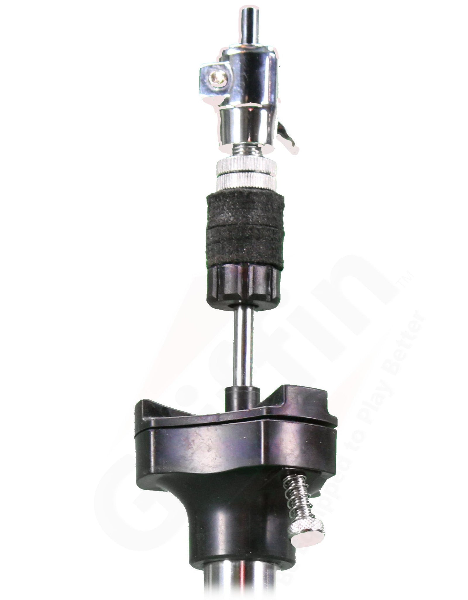2 Leg Hi-Hat Stand by GRIFFIN - Premium Heavy Duty Hihat Cymbal Foot Pedal with Drum Key - Folding Two Leg Style Converts to a No Leg High Hat Mount by GeekStands.com