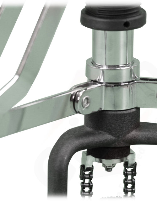 Load image into Gallery viewer, 2 Leg Hi-Hat Stand by GRIFFIN - Premium Heavy Duty Hihat Cymbal Foot Pedal with Drum Key - Folding Two Leg Style Converts to a No Leg High Hat Mount by GeekStands.com
