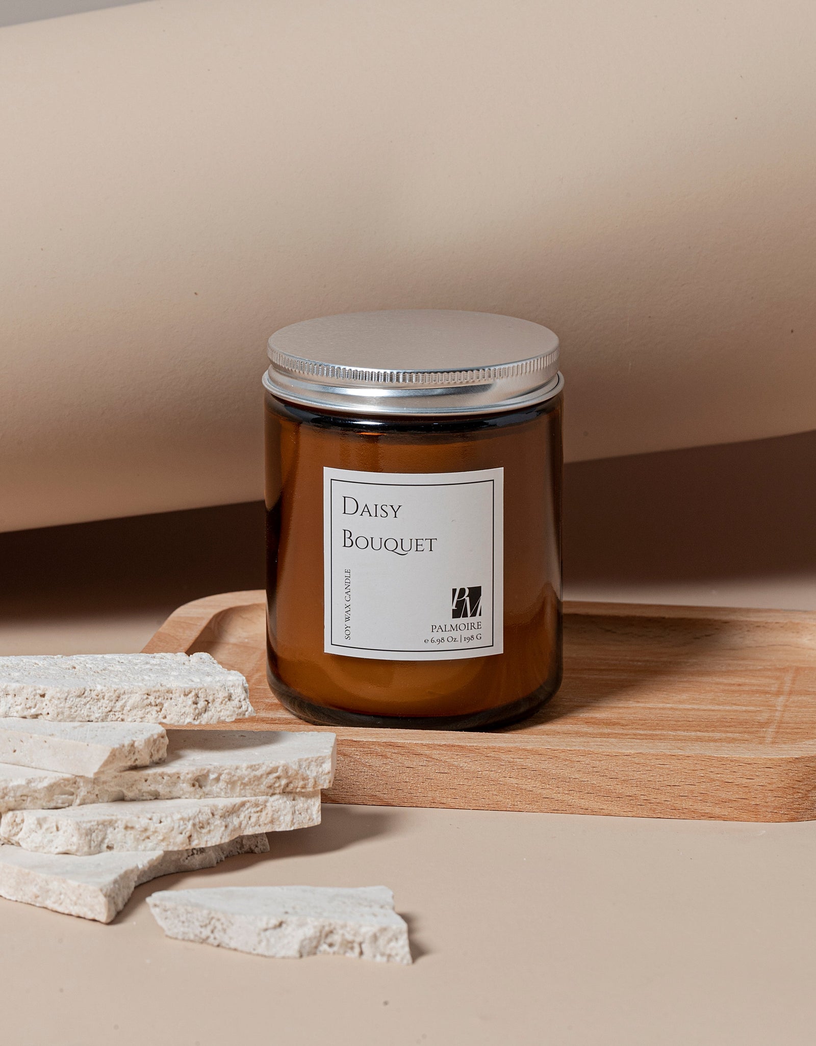 Daisy Bouquet Soy Wax Candle by PALMOIRE