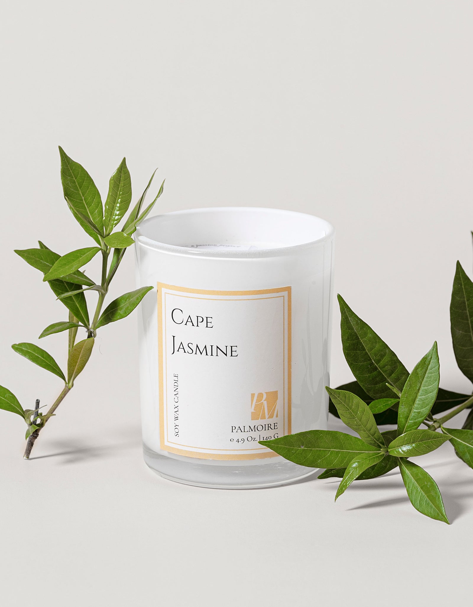 Cape Jasmine Soy Wax Candle by PALMOIRE