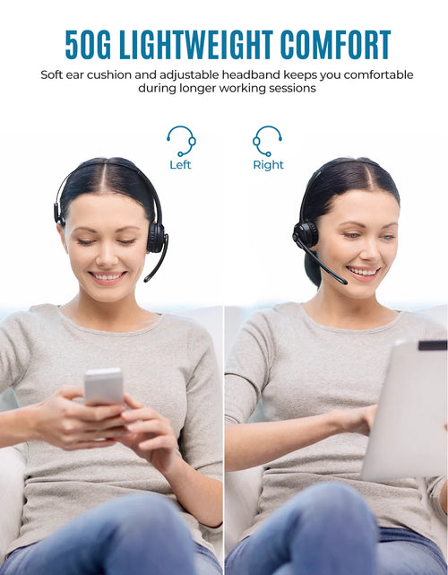 Load image into Gallery viewer, 1/2 pack Mpow Pro Office Wireless Bluetooth V5.0 headphone With Microphone 13H Talking Time For Driver Call Center Skype Office
