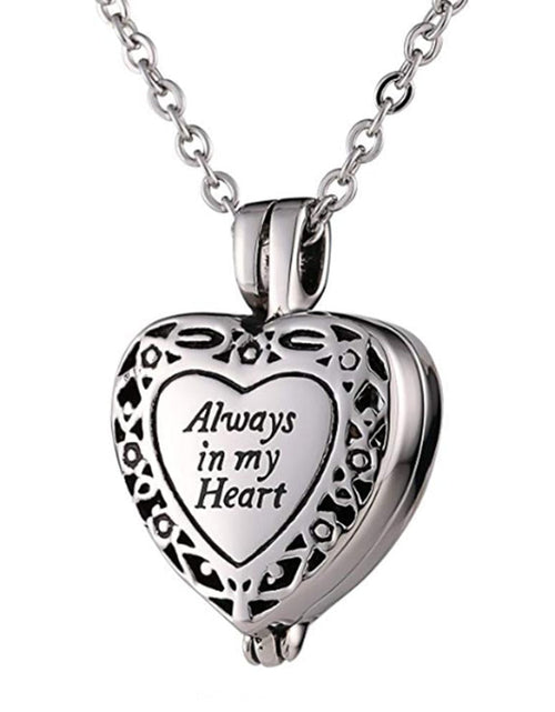 Load image into Gallery viewer, "With Me Always" Cremation Keepsake Necklace #ns23 _mkpt by Js House
