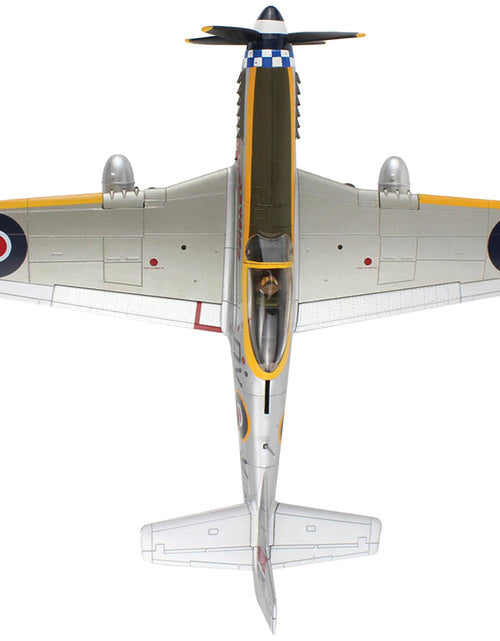 Load image into Gallery viewer, North American Mustang Mk.IV Fighter Aircraft "Flight Lieutenant Arthur S. 'Joe' Doley 19th Squadron" (1945) British Royal Air Force "Air Power Series" 1/48 Diecast Model by Hobby Master
