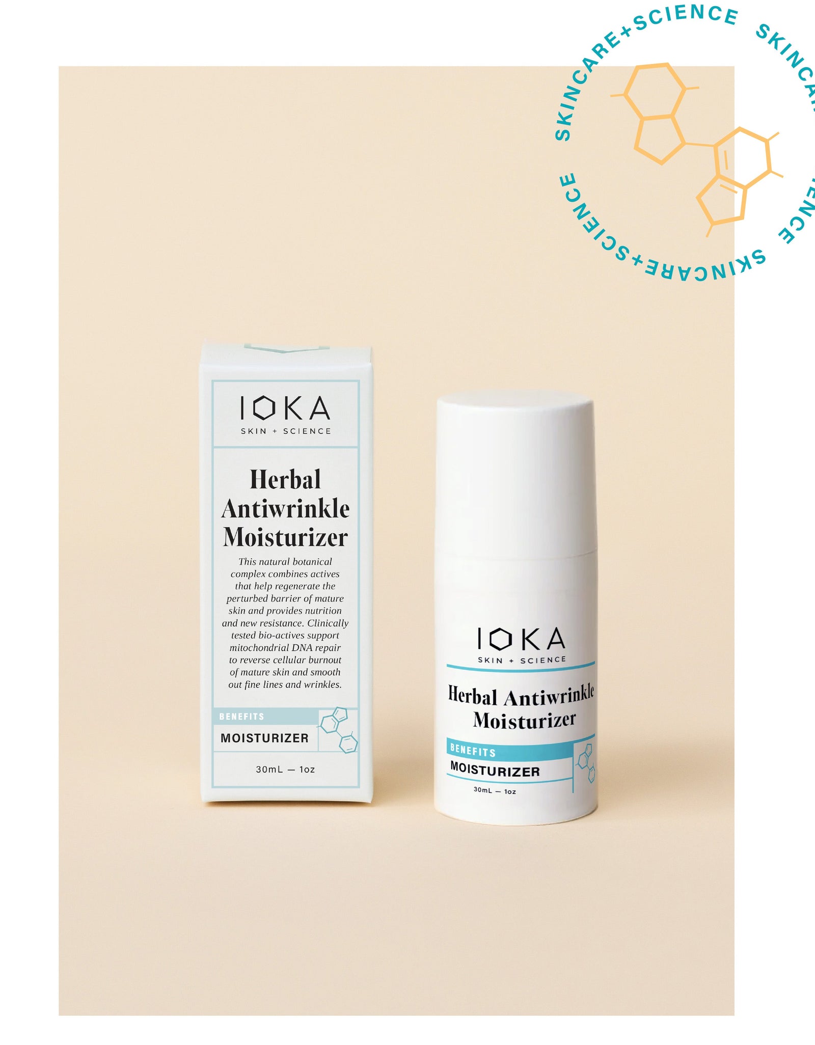 Herbal Antiwrinkle Moisturizer by IOKA Skin+Science