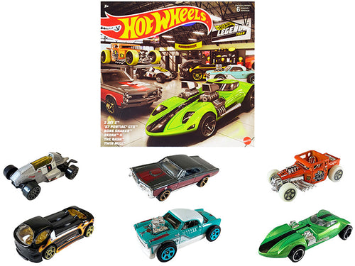 Load image into Gallery viewer, "Hot Wheels Legends" 6 piece Set Diecast Model Cars by Hot Wheels
