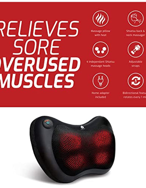 Load image into Gallery viewer, Shiatsu Heating Neck &amp; Back Massager by Pursonic
