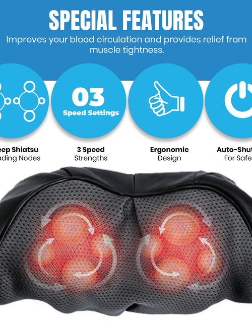 Load image into Gallery viewer, Pursonic 3D Shiatsu Heating Back and Neck Massager by Pursonic

