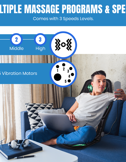 Load image into Gallery viewer, Pursonic Chair Cushion With Heat and Vibration by Pursonic
