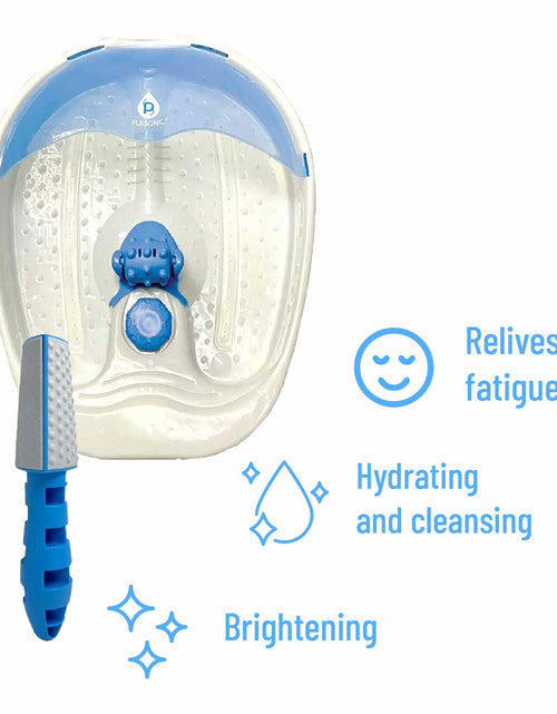 Load image into Gallery viewer, Pursonic Soothing Foot Spa Massager with Tea Tree Salt Scrub &amp; Callus Remover. by Pursonic
