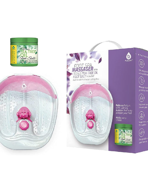 Load image into Gallery viewer, Foot Spa Massager with Tea Tree Oil Foot Salt Scrub (Warming Function) by Pursonic
