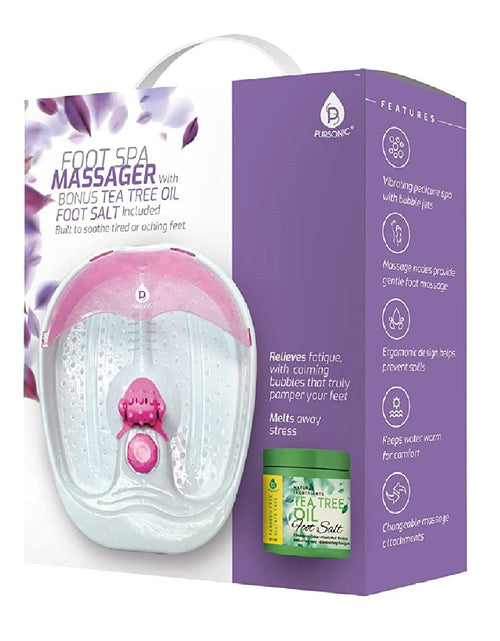 Load image into Gallery viewer, Foot Spa Massager with Tea Tree Oil Foot Salt Scrub (Warming Function) by Pursonic
