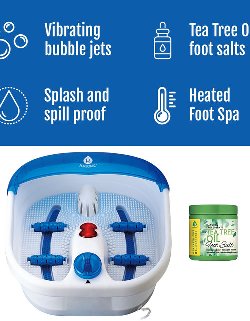 Load image into Gallery viewer, Foot Spa Massager with Tea Tree Oil Foot Salt Scrub (Heating Function) by Pursonic
