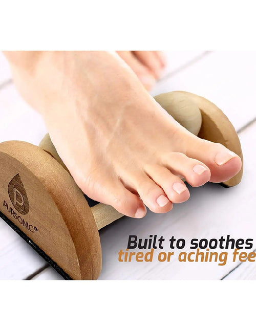 Load image into Gallery viewer, All Natural Wooden Foot Massager Roller by Pursonic
