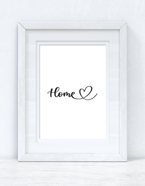 Load image into Gallery viewer, HOME Heart Line Home Simple Room Wall Decor Print by WinsterCreations™ Official Store
