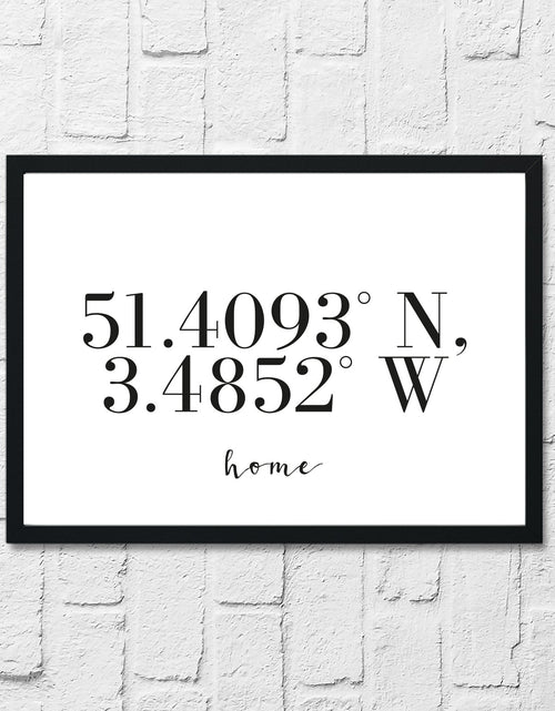 Load image into Gallery viewer, Home Coordinates Home Simple Wall Decor Print by WinsterCreations™ Official Store
