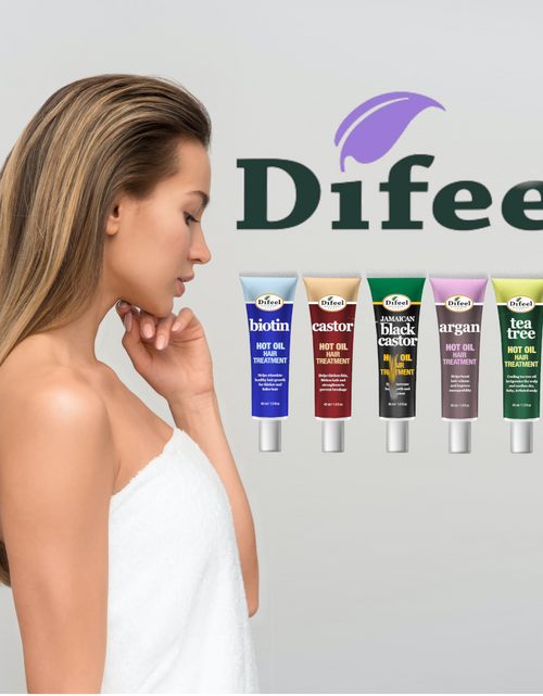 Load image into Gallery viewer, Difeel Hot Oil Hair Treatment with Biotin 1.5 oz. (PACK OF 2) by difeel - find your natural beauty
