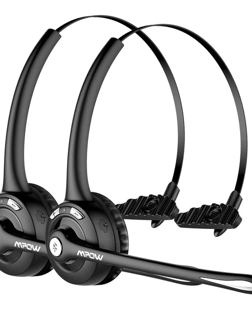 Load image into Gallery viewer, 1/2 pack Mpow Pro Office Wireless Bluetooth V5.0 headphone With Microphone 13H Talking Time For Driver Call Center Skype Office
