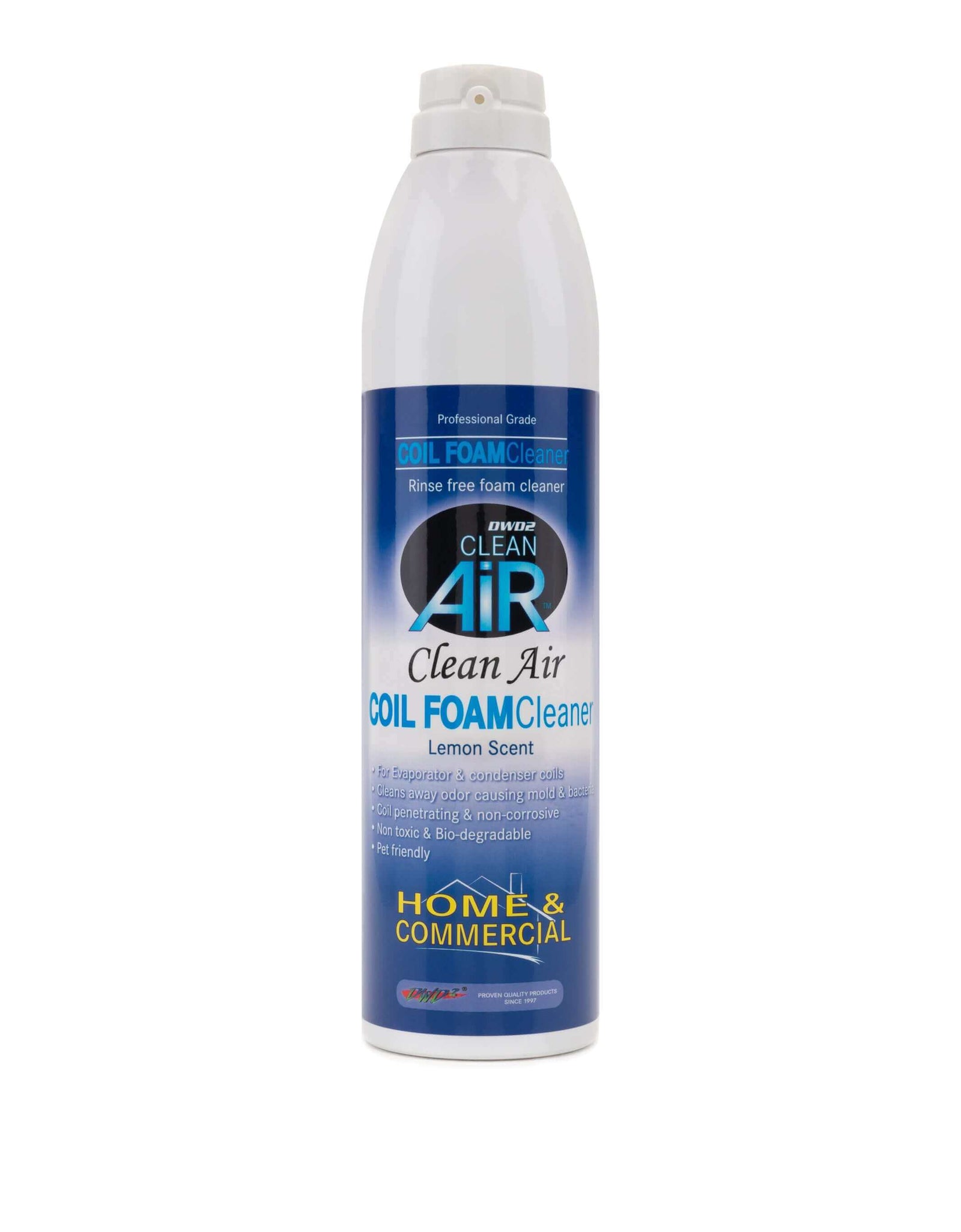 DWD2 Clean Air® Foaming Coil Cleaner Home & Commercial self-rinsing by The DWD2 System, Inc.