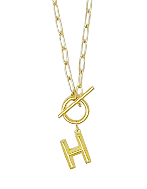 Load image into Gallery viewer, Modern Classic Initial Necklace by Ellisonyoung.com
