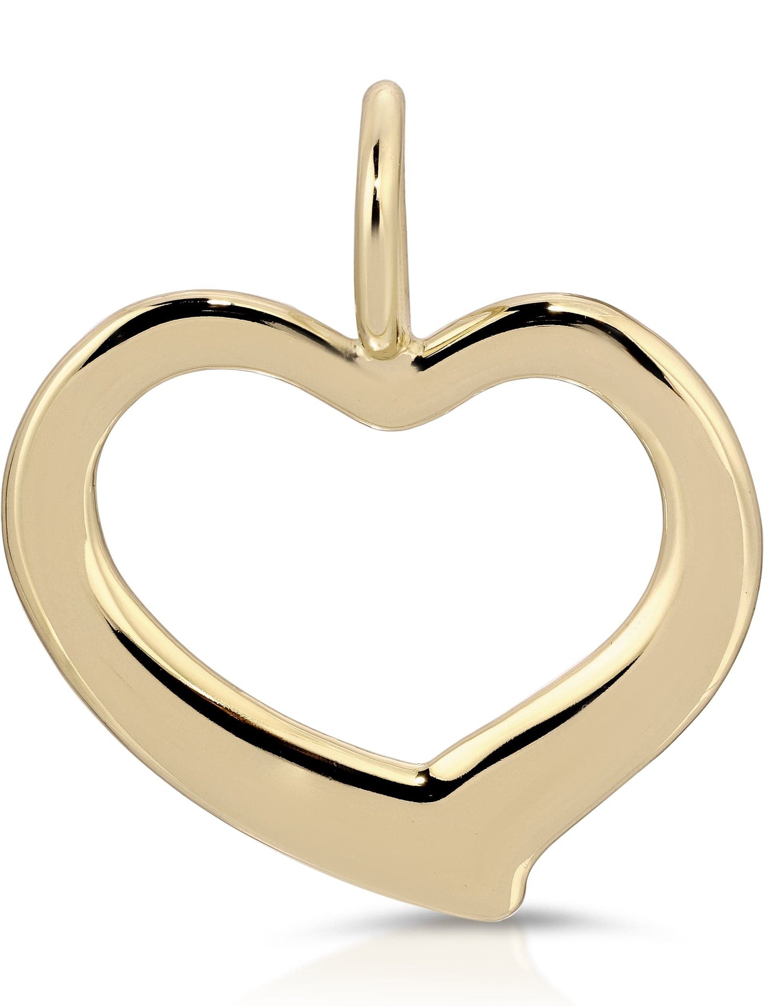 Haley Open Heart Pendant by eklexic jewelry