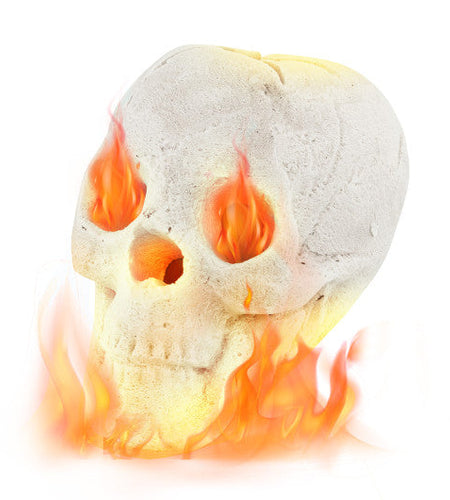 Halloween Fire Pit Skull Halloween Decoration-Beige