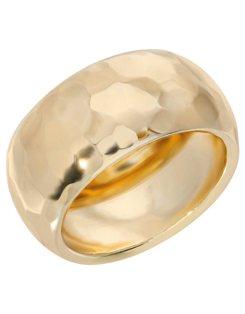 Load image into Gallery viewer, Hammered Domed Ring by eklexic jewelry
