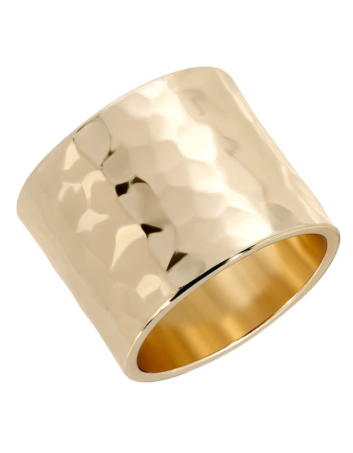 Load image into Gallery viewer, Hammered Wide Ring by eklexic jewelry
