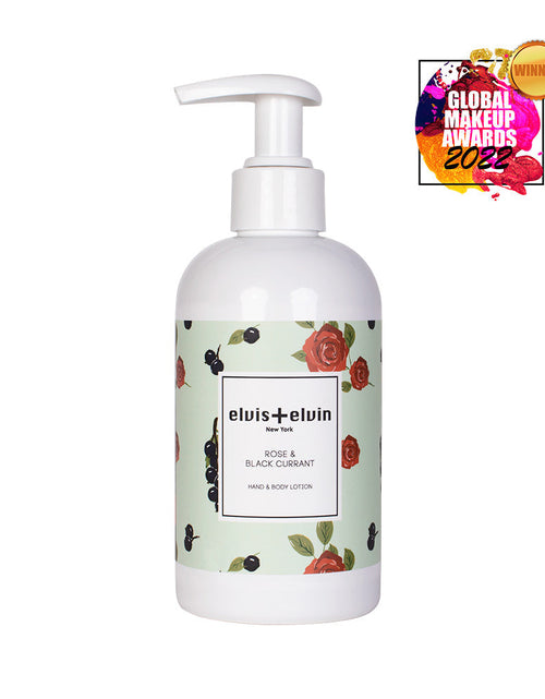 Load image into Gallery viewer, Hand &amp; Body Lotion - Rose &amp; Black Currant by elvis+elvin
