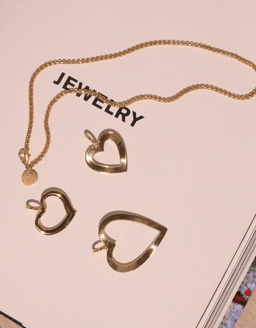 Load image into Gallery viewer, Hannah Open Heart Pendant by eklexic jewelry
