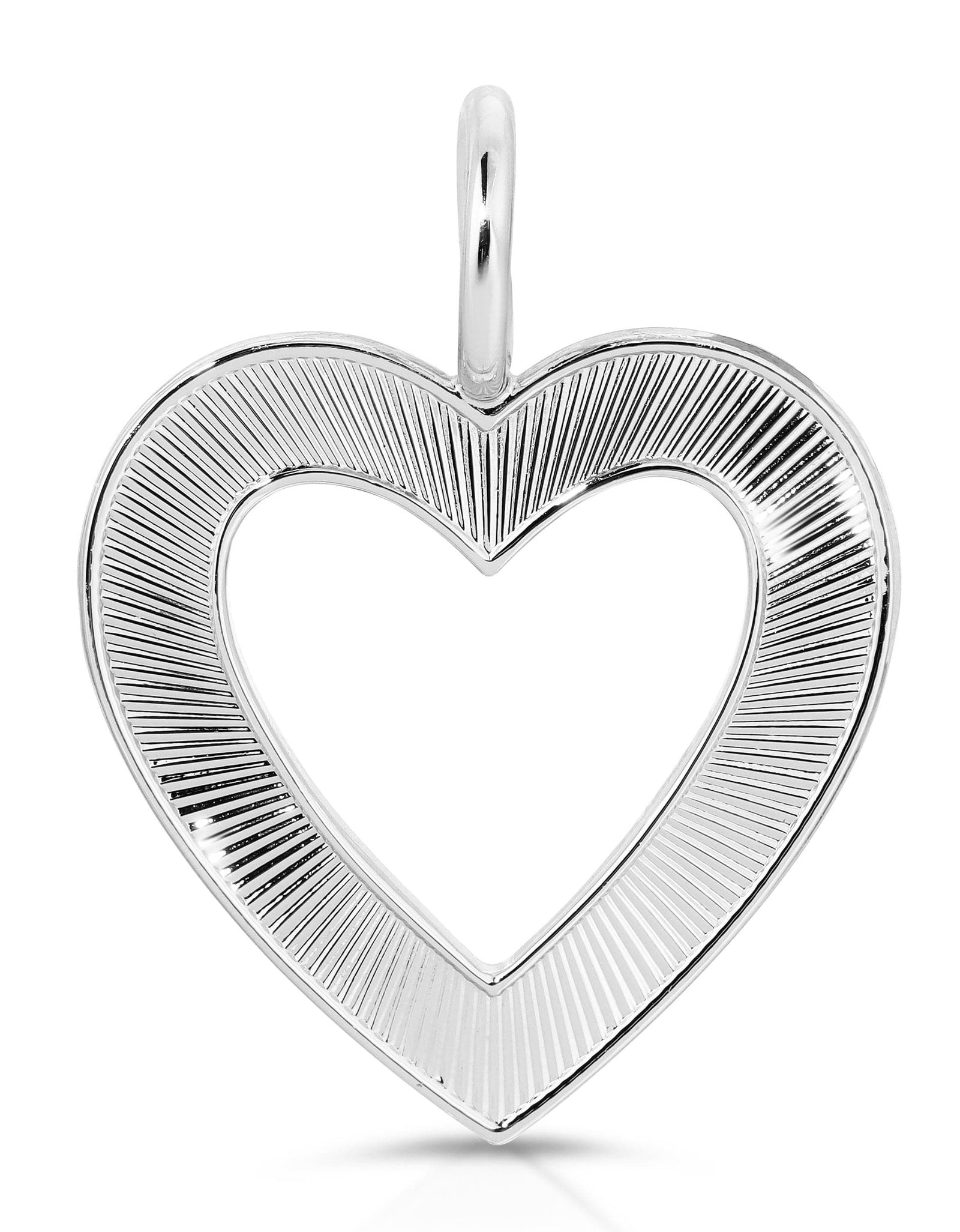 Hannah Open Heart Pendant by eklexic jewelry