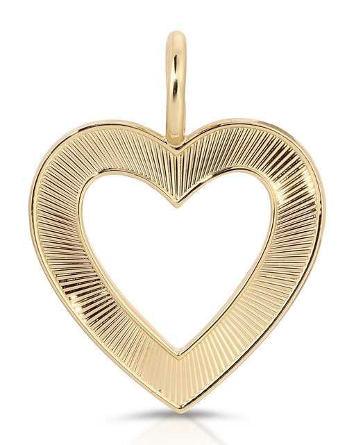 Load image into Gallery viewer, Hannah Open Heart Pendant by eklexic jewelry
