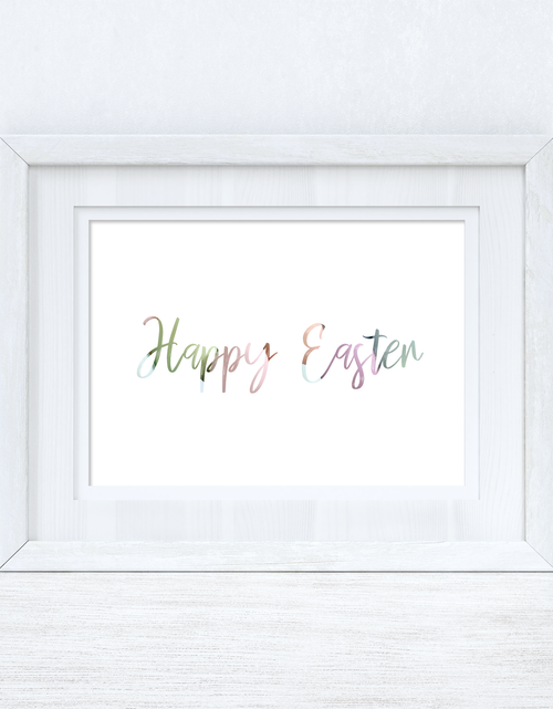 Load image into Gallery viewer, Happy Easter Landscape Spring Seasonal Wall Home Decor Print by WinsterCreations™ Official Store
