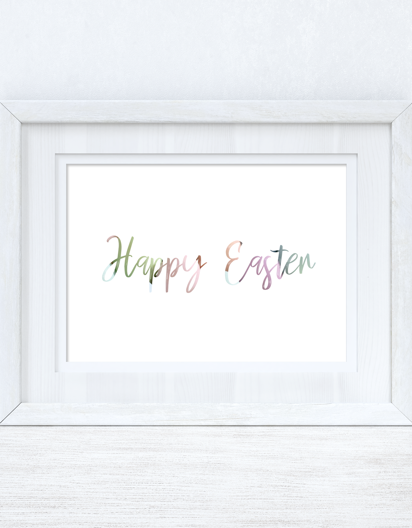 Happy Easter Landscape Spring Seasonal Wall Home Decor Print by WinsterCreations™ Official Store