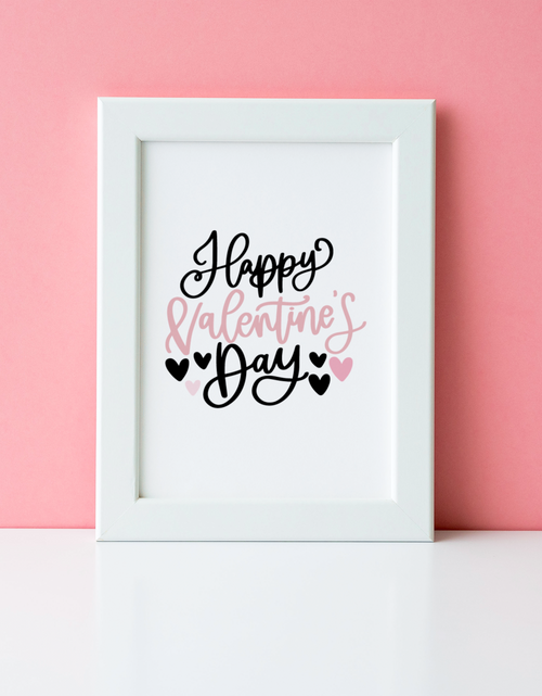Load image into Gallery viewer, Happy Valentine's Day Valentine's Day Home Wall Decor Print by WinsterCreations™ Official Store
